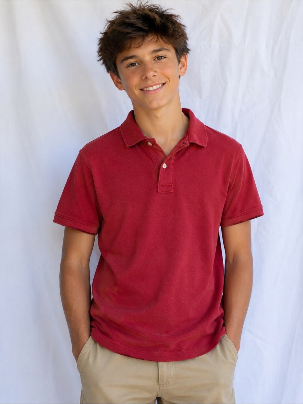 GAP Classic Red Kids Polo Shirt
